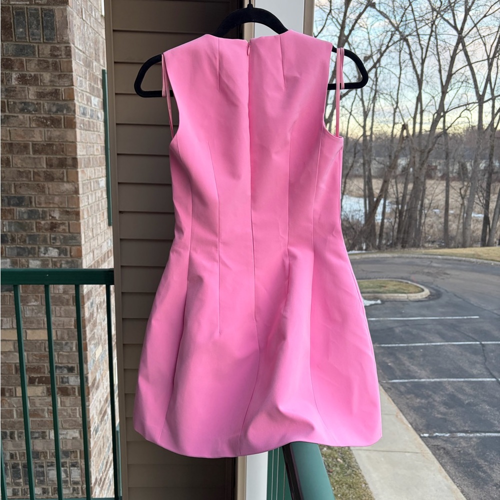 🆕💖 Gianni Bini Pink Mini Dress Cocktail Party Size 0, 8 Casual Party Modern Chic - Picture 4 of 15